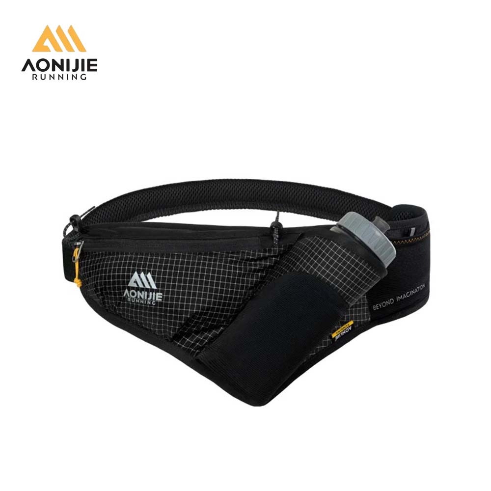 Running Gear To Hold Phone - AONIJIE FM2501 ขวดน้ําวิ่งเอวแพ็คเข็มขัดกีฬาเดินป่ามาราธอนข้ามประเทศกลางแจ้งกระเป๋าโทรศัพท์มือถือ