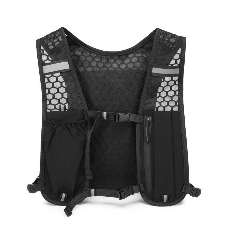 Reflective Running Jacket - เสื้อกั๊กวิ่งสะท้อนแสง ระบายอากาศได้ดี ปรับขนาดได้ พร้อมกระเป๋า เหมาะสำหรับวิ่งจ๊อกกิ้งกลางแจ้ง ปั่นจักรยาน