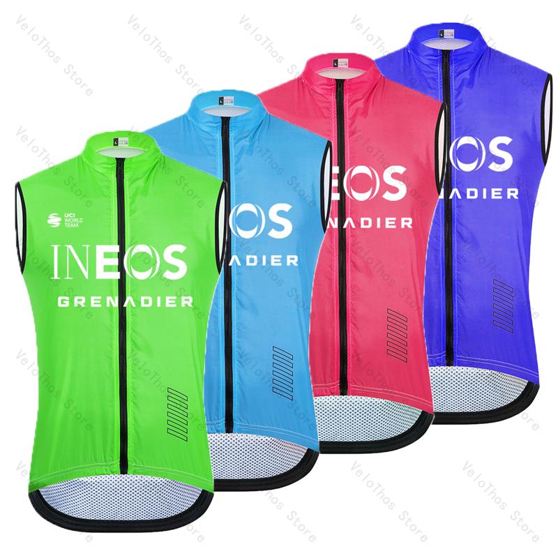 Reflective Running Jacket - เสื้อปั่นจักรยานฤดูร้อน 2026 เสื้อกั๊กกันลมสำหรับวิ่งและปั่นจักรยานเสือหมอบ เสื้อกั๊กปั่นจักรยานแบบไม่มีแขน เสื้อกั๊กปั่นจักรยาน Ineos
