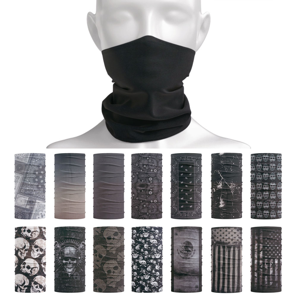 Running Gear In The Dark - Dark สี Tube Neckchief กีฬากลางแจ้งผมคอผ้าพันคอ Gaiter