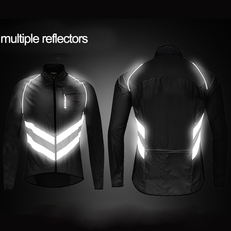 WOSAWE เสื้อกีฬาวิ่งกันลมสำหรั - Reflective Running Jacket บทวิจารณ์และราคา