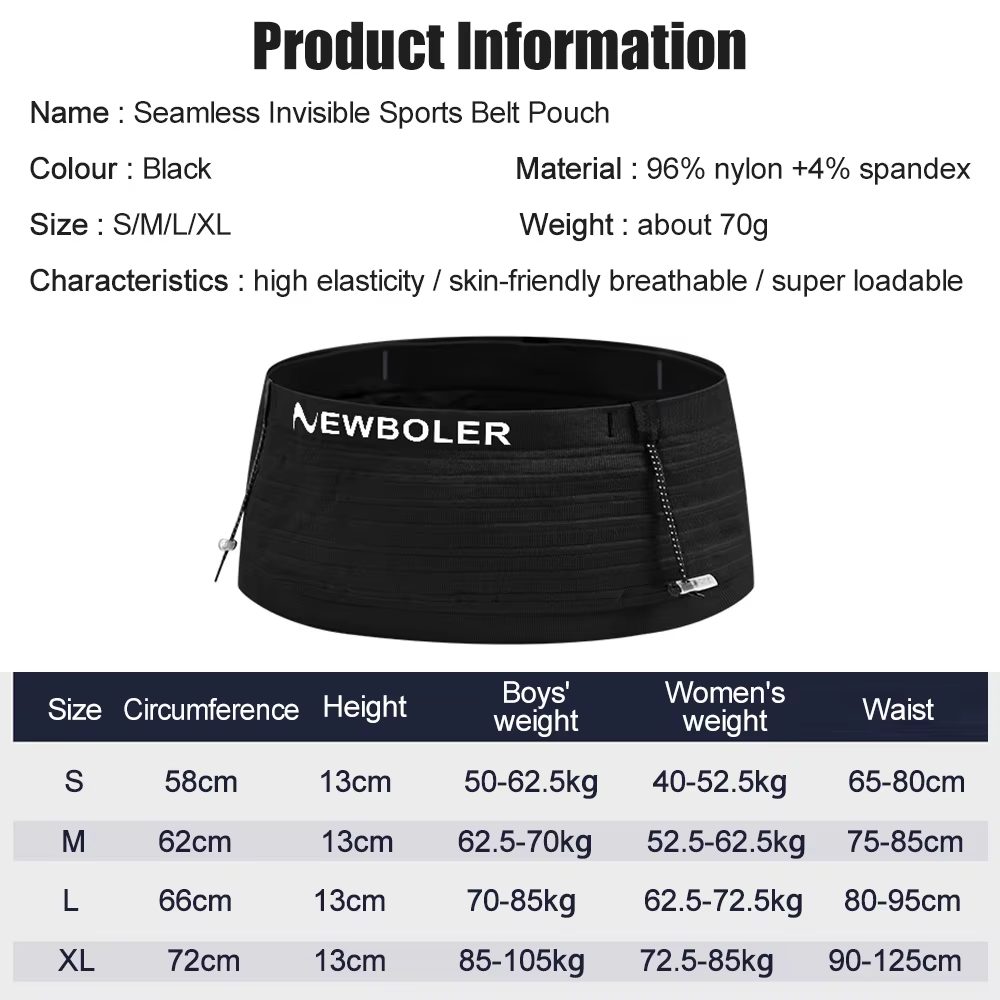 NEWBOLER กระเป๋าคาดเอวแบบมองไม - Running Gear To Hold Phone บทวิจารณ์และราคา