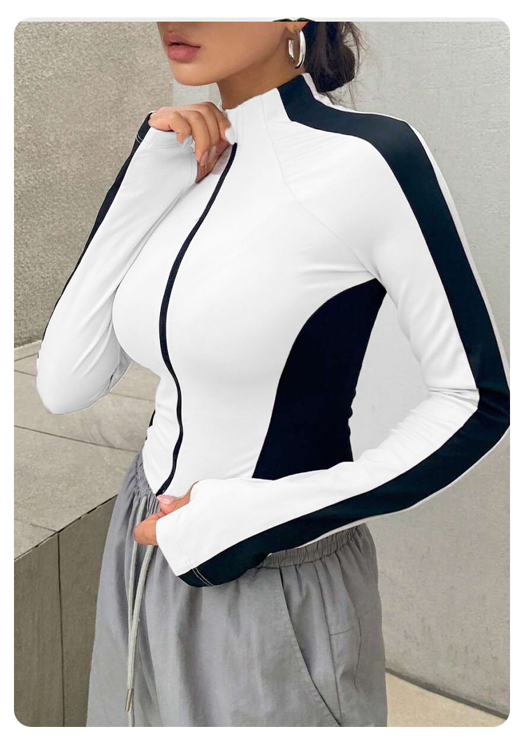 เสื้อโยคะ แจ็คเก็ตคอตั้ง แขนยา - Reflective Running Jacket บทวิจารณ์และราคา