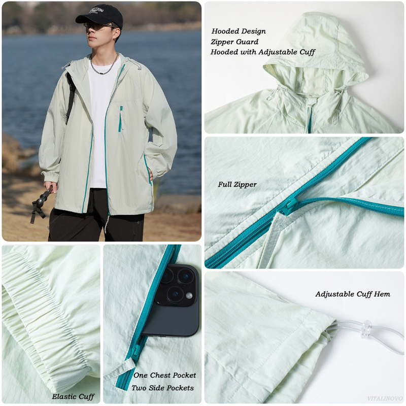VITALINOVO เสื้อแจ็คเก็ตน้ำหนั - Reflective Running Jacket บทวิจารณ์และราคา