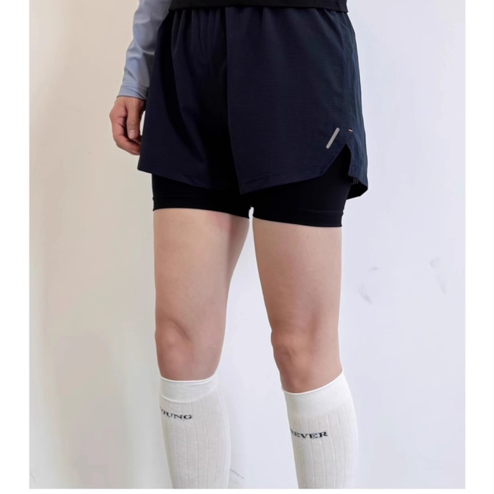 กางเกงขาสั้นกีฬาผู้หญิงแบบสองช - Running Gear Junior บทวิจารณ์และราคา
